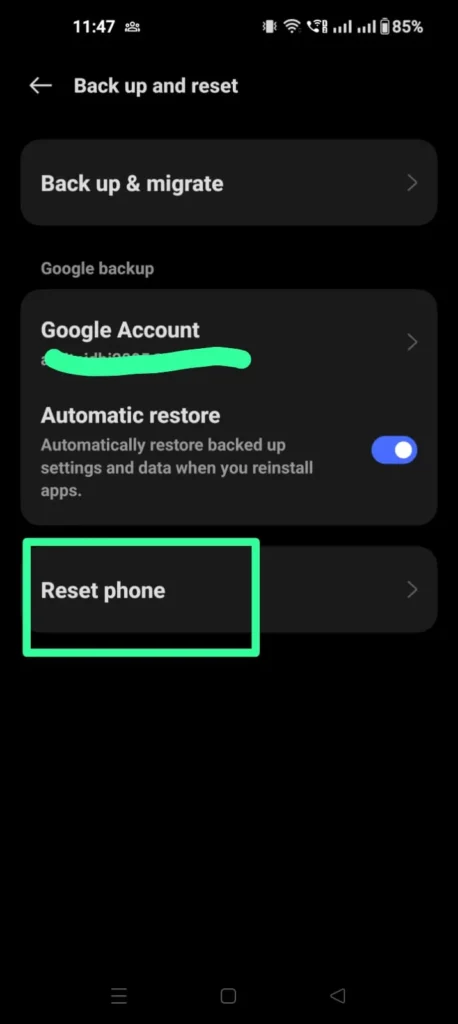 Mobile Reset Kaise Kare